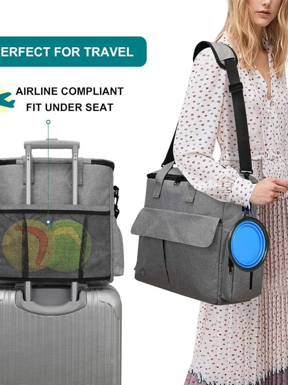 Outdoor Dog Travel Backpack with Food Container – Multifunctional Pet Carrier
